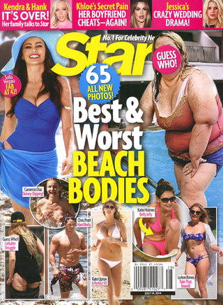 Illustration for article titled This Week In Tabloids: The Hideously Cruel 'Worst Beach Bodies' Issue